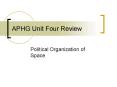 APHG Unit Four Review PowerPoint PPT Presentation