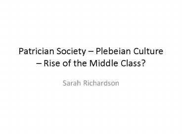 Patrician Society 