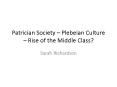 Patrician Society  PowerPoint PPT Presentation