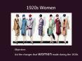 1920s Women PowerPoint PPT Presentation