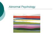 Abnormal Psychology