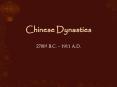 Chinese Dynasties PowerPoint PPT Presentation