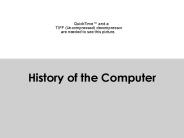 History of the Computer