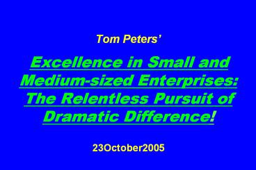 Tom Peters
