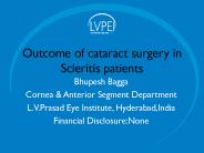 Outcome of cataract surgery in Scleritis patients