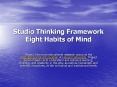 Studio Thinking Framework Eight Habits of Mind PowerPoint PPT Presentation