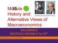 Module History and Alternative Views of Macroeconomics PowerPoint PPT Presentation