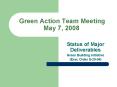 Green Action Team Meeting May 7, 2008 PowerPoint PPT Presentation