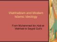 Wahhabism and Modern Islamic Ideology PowerPoint PPT Presentation