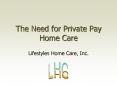 The Need for Private Pay Home Care PowerPoint PPT Presentation