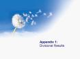 Appendix 1: Divisional Results PowerPoint PPT Presentation
