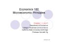 Economics 160 Microeconomic Principles PowerPoint PPT Presentation