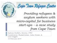 Providing refugees