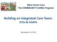 Building an Integrated Care Team: ICOs PowerPoint PPT Presentation
