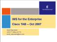 IMS for the Enterprise PowerPoint PPT Presentation