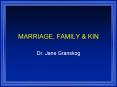 MARRIAGE, FAMILY PowerPoint PPT Presentation