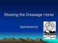 Shoeing the Dressage Horse PowerPoint PPT Presentation
