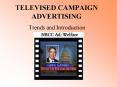 TELEVISED CAMPAIGN ADVERTISING PowerPoint PPT Presentation