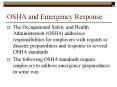OSHA and Emergency Response PowerPoint PPT Presentation