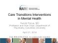 Care Transitions Interventions in Mental Health PowerPoint PPT Presentation