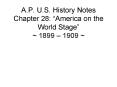 A.P. U.S. History Notes Chapter 28:  PowerPoint PPT Presentation
