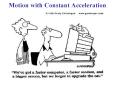Motion with Constant Acceleration PowerPoint PPT Presentation