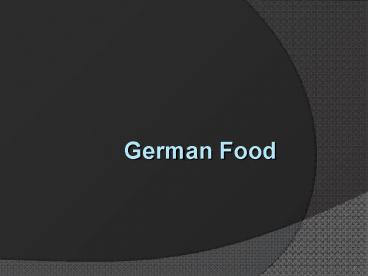 German Food