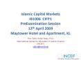 Islamic Capital Markets IB1006 CIFP1 PreExamination Session 12th April 2009 Maytower Hotel and Apartment, KL PowerPoint PPT Presentation