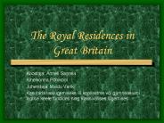The Royal Residences in Great Britain
