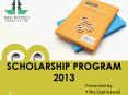 SCHOLARSHIP PROGRAM 2013 PowerPoint PPT Presentation