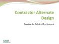 Contractor Alternate Design PowerPoint PPT Presentation