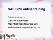 sap bpc online training