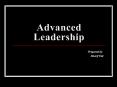 Advanced Leadership PowerPoint PPT Presentation