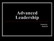 Advanced Leadership