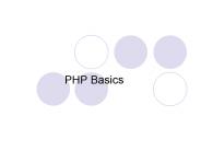PHP Basics