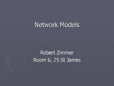 Network Models