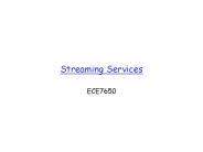 Streaming Services