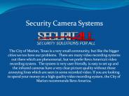 Security Camera Systems