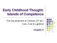 Early Childhood Thought: Islands of Competence PowerPoint PPT Presentation