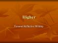 Higher PowerPoint PPT Presentation