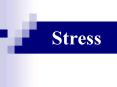 Stress PowerPoint PPT Presentation