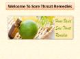 Sore Throat Remedies PowerPoint PPT Presentation