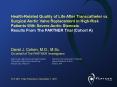 Health-Related Quality of Life After Transcatheter vs. Surgical Aortic Valve Replacement in High-Risk Patients With Severe Aortic Stenosis Results From The PARTNER Trial (Cohort A) PowerPoint PPT Presentation
