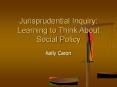 Jurisprudential Inquiry: Learning to Think About Social Policy PowerPoint PPT Presentation