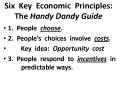 Six Key Economic Principles: The Handy Dandy Guide PowerPoint PPT Presentation