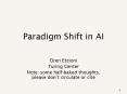Paradigm Shift in AI PowerPoint PPT Presentation