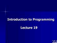 Introduction to Programming