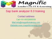 sap bank analyzer 8.0 training