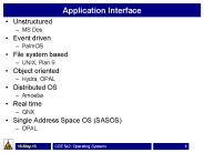 Application Interface