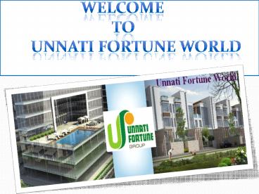 Unnati fortune world residential apartments at Noida